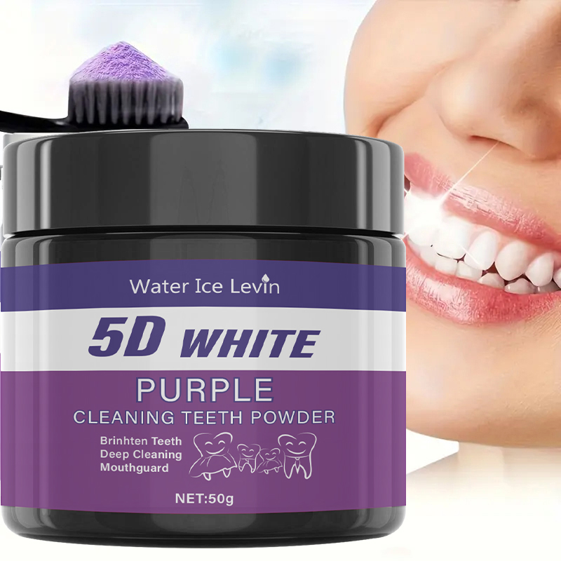 Teeth Whitening Oil Pulling - 5D Beyaz Diş Tozu. Mor Nane