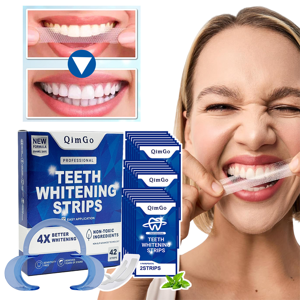 Teeth Whitening Strips Permanent - Profesyonel Diş Beyazlatma Şeritleri Doğal Hafif