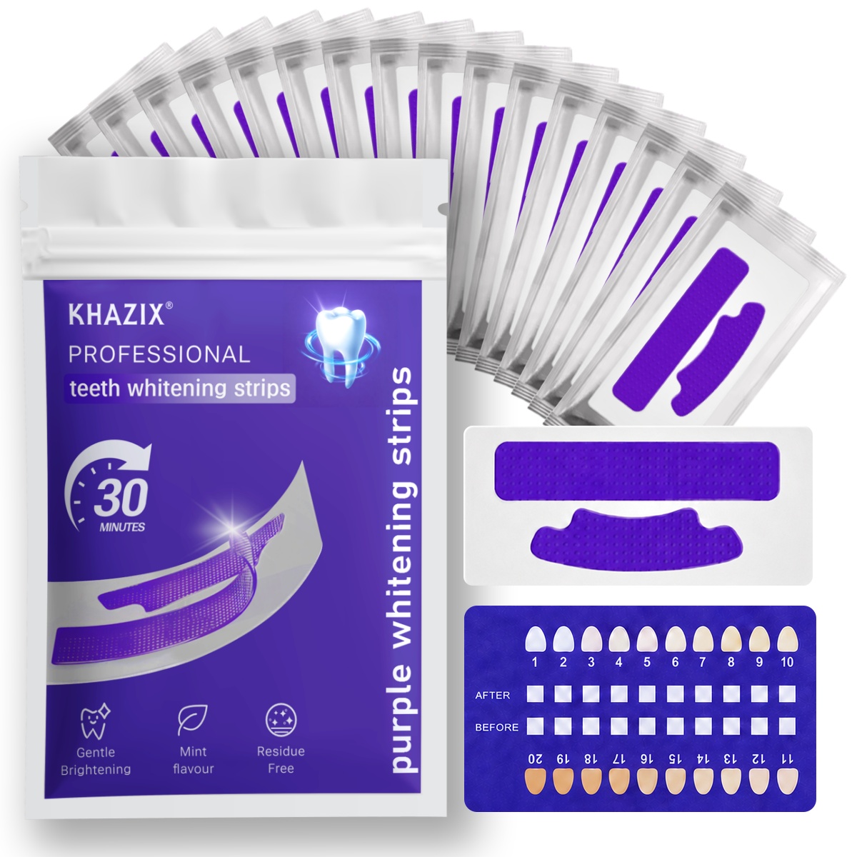 Teeth Whitening Street - 7 Adet Diş Beyazlatma Bandı, Daha