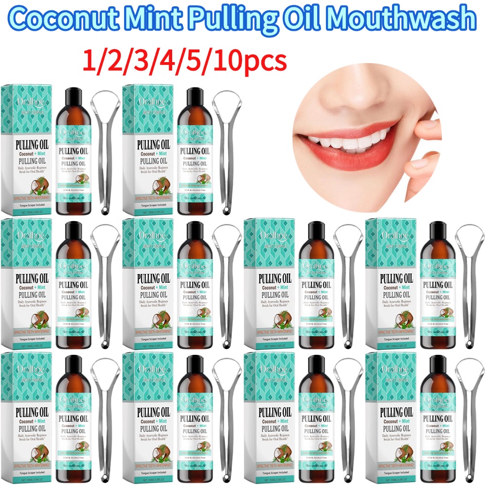 Teeth Whitening Oil Pulling - Hindistan Cevizi Naneli Çekirdek Yağı Diş