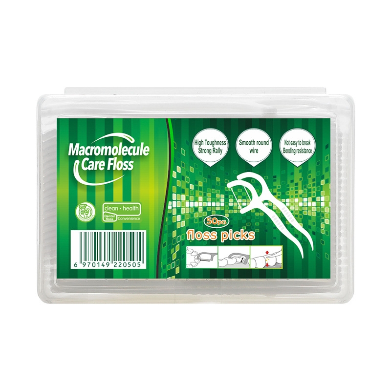 Dental Floss Picks - 50 adet diş ipi pensesinde seçtikleri