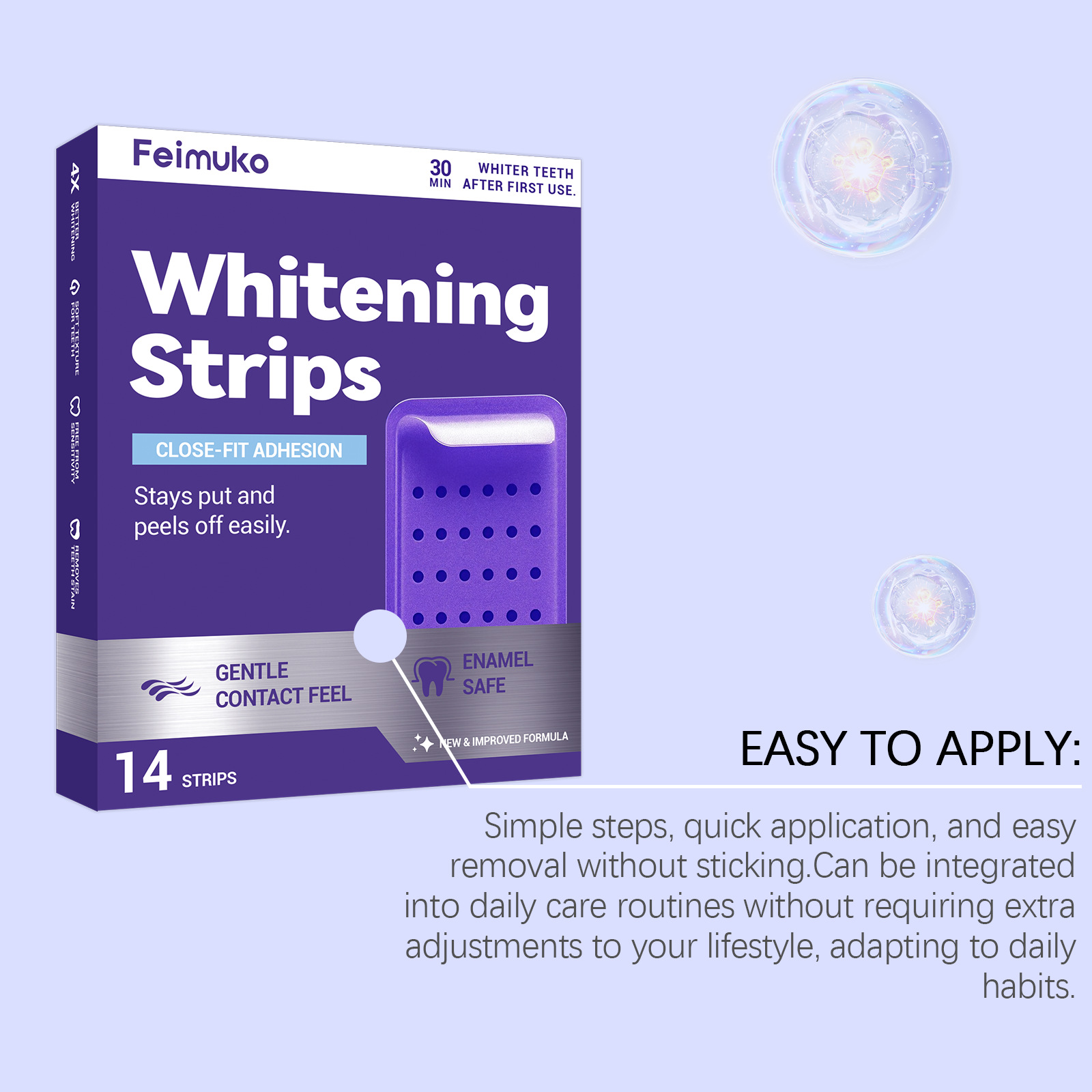 Sıcak Fırsat Mor Parlak Diş Be - Teeth Whitening Strips Permanent incelemesi ve fiyatı
