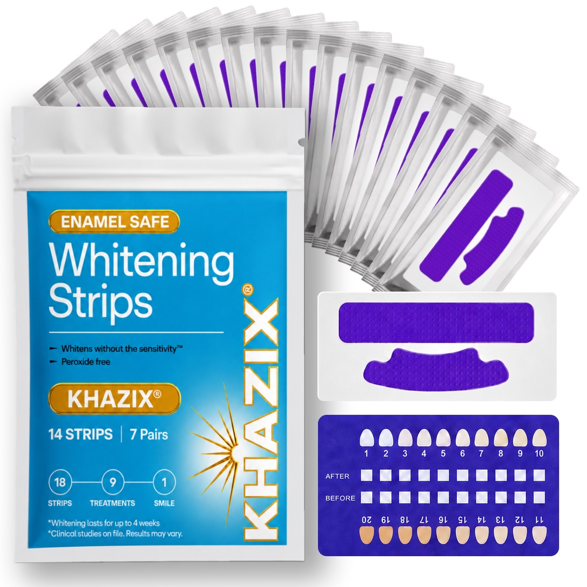 7 çift Diş Beyazlatma Şeritler - Teeth Whitening Street incelemesi ve fiyatı