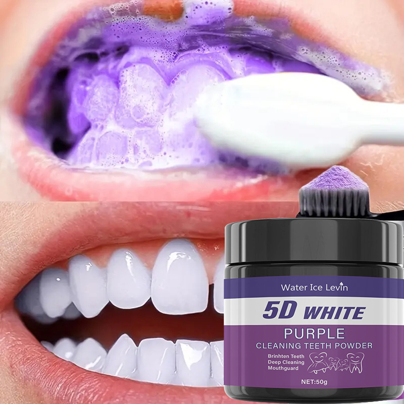 5D Beyaz Diş Tozu. Mor Nane Ta - Teeth Whitening Oil Pulling incelemesi ve fiyatı