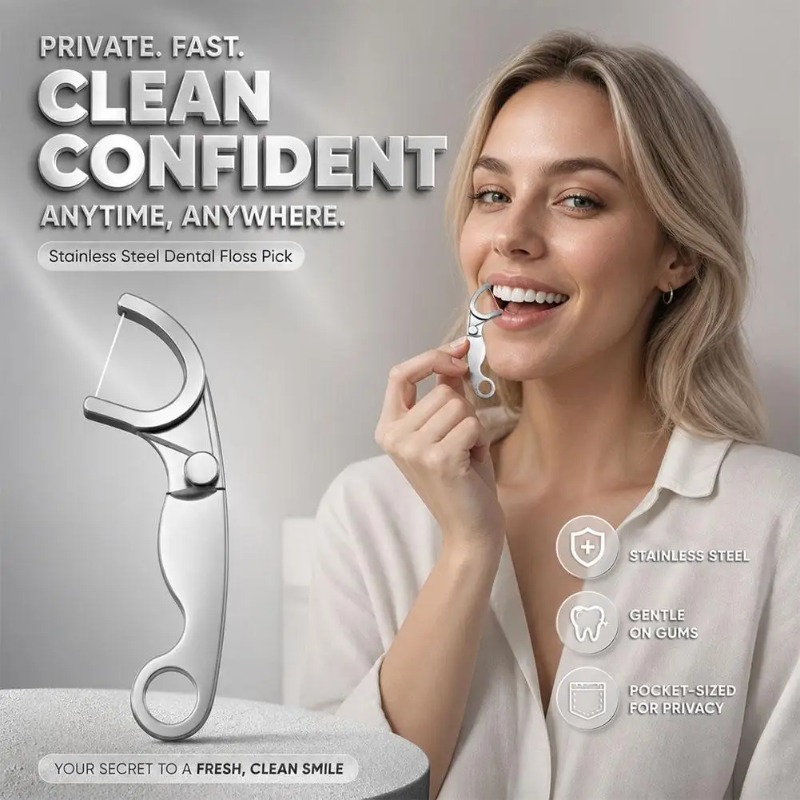 Paslanmaz Çelik Yeniden Kullan - Dental Floss Picks incelemesi ve fiyatı