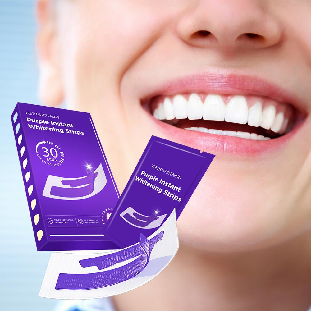 42 Çift Mor Diş Beyazlatma Şer - Teeth Whitening Street incelemesi ve fiyatı